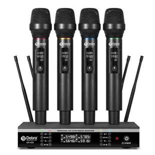 DEBRA UX-400 UHF Wireless Rechargeable Microphone System 4-in-1(US Plug)