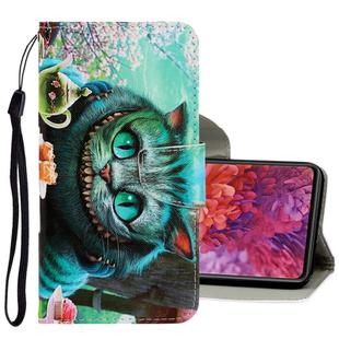 For Samsung Galaxy S20 FE 5G / S20 Lite 3D Colored Drawing Horizontal Flip PU Leather Case with Holder & Card Slots & Wallet(Green Eyes)