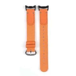 For Xiaomi Smart Band 10 / 9 / 8 xDfind Nylon Braided Watch Band(Orange)