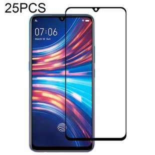 For Vivo Y7s 25 PCS Full Glue Full Screen Tempered Glass Film