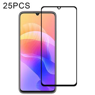 For Huawei Enjoy 20 25 PCS Full Glue Full Screen Tempered Glass Film