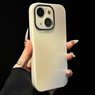 For iPhone 14 Gradient Silk Print Acrylic Hybrid TPU MagSafe Phone Case(Yellow)