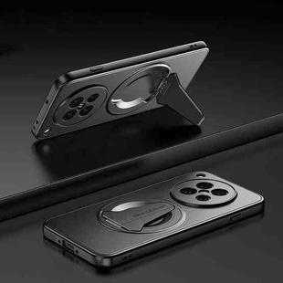 For OPPO Find X8s+ Spaceship MagSafe Folding Holder Phone Case(Black)