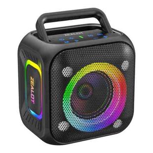 Zealot PT01 30W Portable Outdoor IPX6 RGB Stereo Bluetooth Speaker(Black)