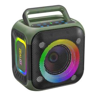 Zealot PT01 30W Portable Outdoor IPX6 RGB Stereo Bluetooth Speaker(Green)