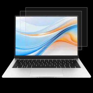 For Honor Magicbook X14 Plus 14 2025 2pcs 9H Anti-Blue Light Privacy Tempered Glass Film
