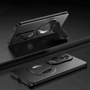 For vivo S20 Pro Spaceship MagSafe Folding Holder Phone Case(Black)