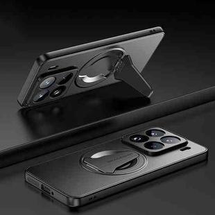 For Xiaomi 15 Pro Spaceship MagSafe Folding Holder Phone Case(Black)