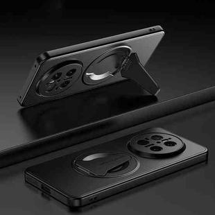 For Huawei Mate 70 Spaceship MagSafe Folding Holder Phone Case(Black)