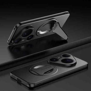 For Huawei Pura 80 Pro / Pura 80 Pro+ 5G Spaceship MagSafe Folding Holder Phone Case(Black)