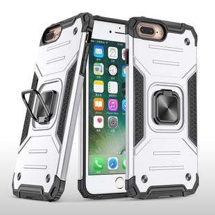 For iPhone 8 Plus & 7 Plus  Magnetic Armor Shockproof TPU + PC Case with Metal Ring Holder