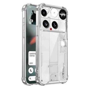 For Nothing Phone 3 Four-corner Shockproof Acrylic +TPU Phone Case(Transparent)