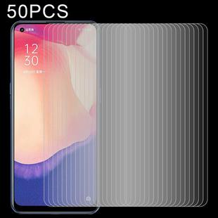 For OPPO Reno4 SE 50 PCS 0.26mm 9H 2.5D Tempered Glass Film