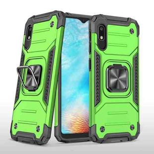 For Samsung Galaxy A10e Magnetic Armor Shockproof TPU + PC Case with Metal Ring Holder(Green)