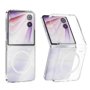 For Honor Magic V Flip 2 ABEEL Transparent MagSafe Magnetic PC Phone Case