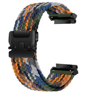 For  Amazfit T-Rex 3 Parachute Snap Buckle Braided Watch Band(Camouflage)