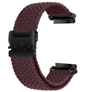 For  Amazfit T-Rex 2 Parachute Snap Buckle Braided Watch Band(Dark Purple)