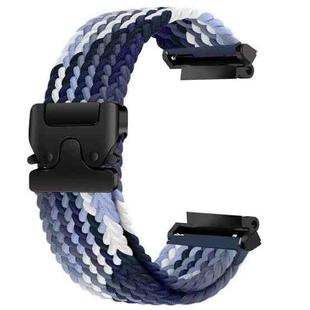 For  Amazfit T-Rex 2 Parachute Snap Buckle Braided Watch Band(Blueberry Color)