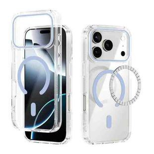 For iPhone 17 Pro ABEEL MagSafe Magnetic Color Ring Anti-scratch Transparent Phone Case(Far Peak Blue)