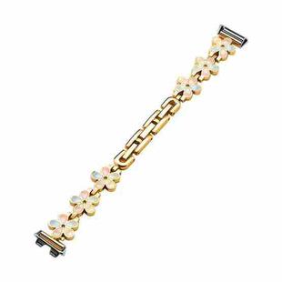 For Huawei Band 10 / 9 / 8 xDfind Sun Petal Metal Watch Band(Gold)