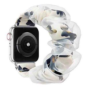 For Apple Watch 38 / 40 / 41 / S10 42mm xDfind Polyester Hybrid Organza Double Layer Watch Band(Sunflower)