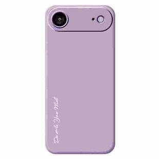 For iPhone 17 Air Do As You Wish A1440 Fine Hole Straight Edge Silicone Phone Case(Purple)