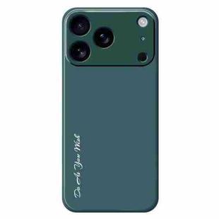 For iPhone 17 Pro Max Do As You Wish A1440 Fine Hole Straight Edge Silicone Phone Case(Green)