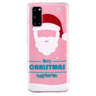 For Samsung Galaxy S20 Christmas Pattern TPU Protective Case(Santa Mask)