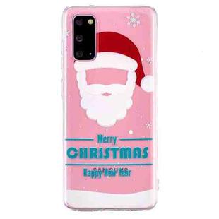 For Samsung Galaxy S20 Ultra Christmas Pattern TPU Protective Case(Santa Mask)