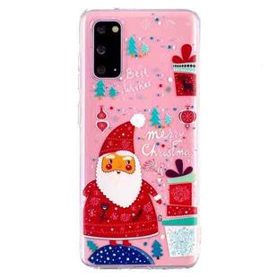 For Samsung Galaxy S20 Ultra Christmas Pattern TPU Protective Case(Santa Gift)