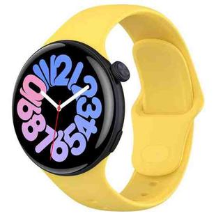 For vivo Watch 3 xDfind Pure Color Silicone Watch Band(Yellow)