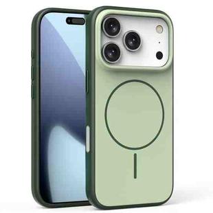 For iPhone 17 Pro Solid Color Magnetic MagSafe Frosted Phone Case(Green)