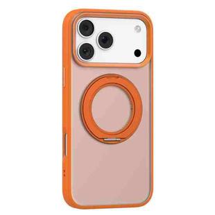 For iPhone 17 Pro Max Mutural Armor Series MagSafe Magnetic Holder Phone Case(Orange)