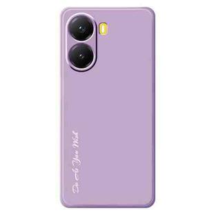 For Xiaomi Poco X7 Pro 5G Do As You Wish A1440 Fine Hole Straight Edge Silicone Phone Case(Purple)