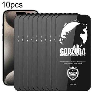 For iPhone 15 Pro WK WTP-124 10pcs 6D Curved Ultra-Fine Edge HD Full-Screen Tempered Glass Film(Transparent)