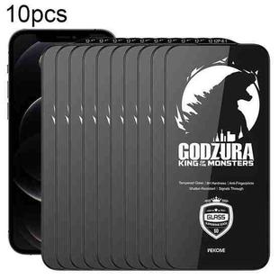 For iPhone 12 / 12 Pro WK WTP-124 10pcs 6D Curved Ultra-Fine Edge HD Full-Screen Tempered Glass Film(Transparent)
