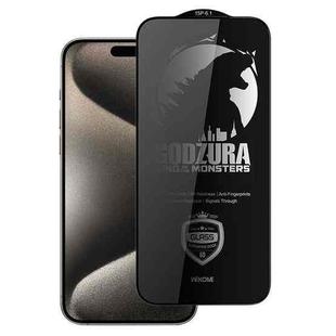 For iPhone 15 Pro WK WTP-123 6D Curved Ultra-Fine Edge Privacy Full-Screen Tempered Glass Film(Transparent)