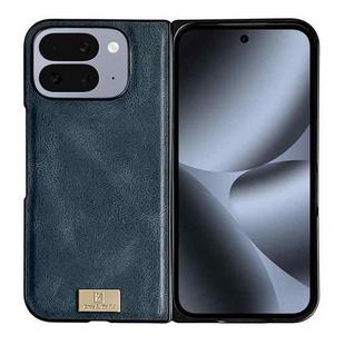 For Google Pixel 10 Pro Fold Crazy Horse Pattern Leather Phone Case(Blue)