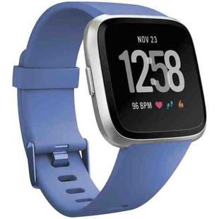 xDfind Solid Color Silicone Watch Band For Fitbit Versa 2, Size:L(Lilac)