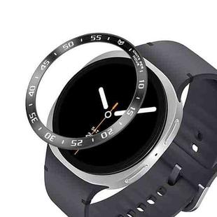 For Samsung Galaxy Watch8 40mm Smart Watch Protective Frame Metal Bezel Ring, Style: A Style(Black)