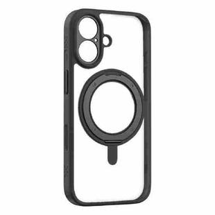 For iPhone 17 MOMAX Magsafe Magnetic Metal Rotating Holder Phone Case(Black)