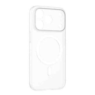 For iPhone 17 Pro MOMAX Ultra-thin Magnetic MagSafe PC Phone Case(Transparent White)