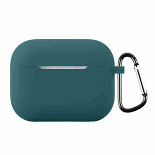 For AirPods Pro 3 Silicone Earphone Protective Case with Hook Thickness: 1.3mm(Dark Green)