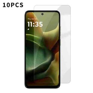 For Motorola Moto G15 Power Kalebol 10pcs High-Aluminum Semi-Screen Anti-Fingerprint HD Tempered Glass Film