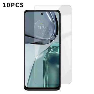 For Motorola Moto G62 5G Kalebol 10pcs High-Aluminum Semi-Screen Anti-Fingerprint HD Tempered Glass Film
