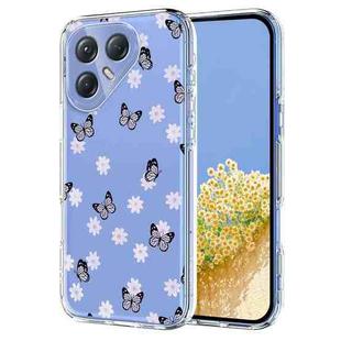For Tecno Pova 7 Ultra 5G Flower Pattern Painted TPU Phone Case(Little Butterfly)