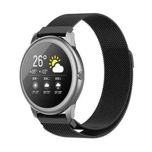 For Xiaomi Haylou Solar LS05 Milanese Casual Magnetic Watch Band, Size: Free Size(Black)