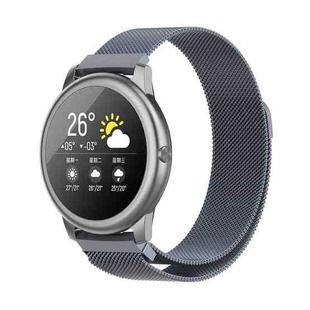 For Xiaomi Haylou Solar LS05 Milanese Casual Magnetic Watch Band, Size: Free Size(Space Gray)