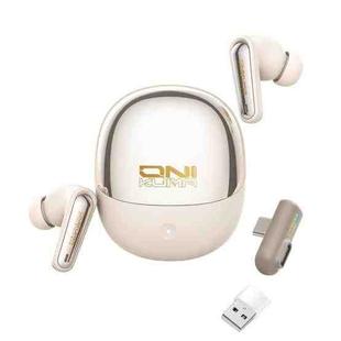 ONIKUMA TX610 Dual Mode 2.4G Receiver and Wireless Bluetooth Earphone(Beige)