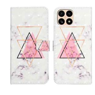 For Redmi 15T 5G Oil Embossed 3D Drawing Leather Phone Case(Triangular Marble)